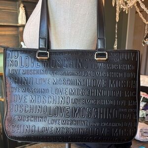 Love Moschino Black Embossed Shoulder Bag